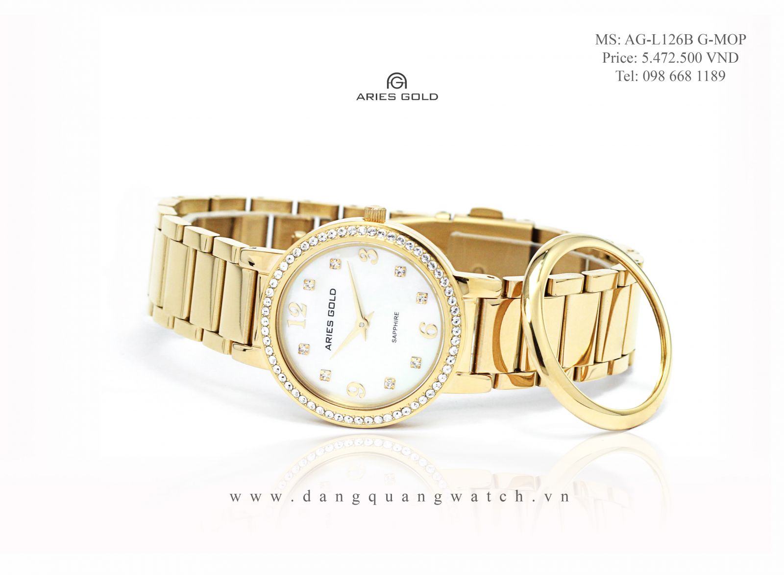đồng hồ aries gold AG-L126B G-MOP
