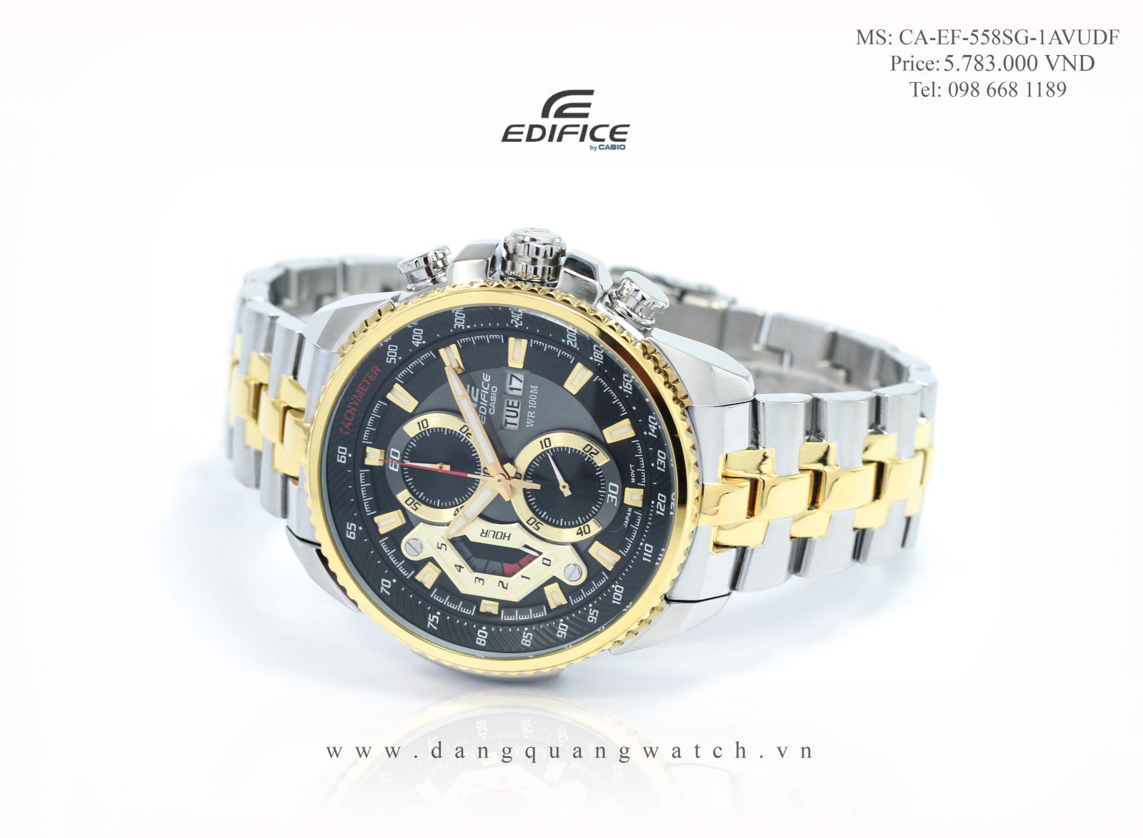 đồng hồ casio EF-558SG-1AVUDF