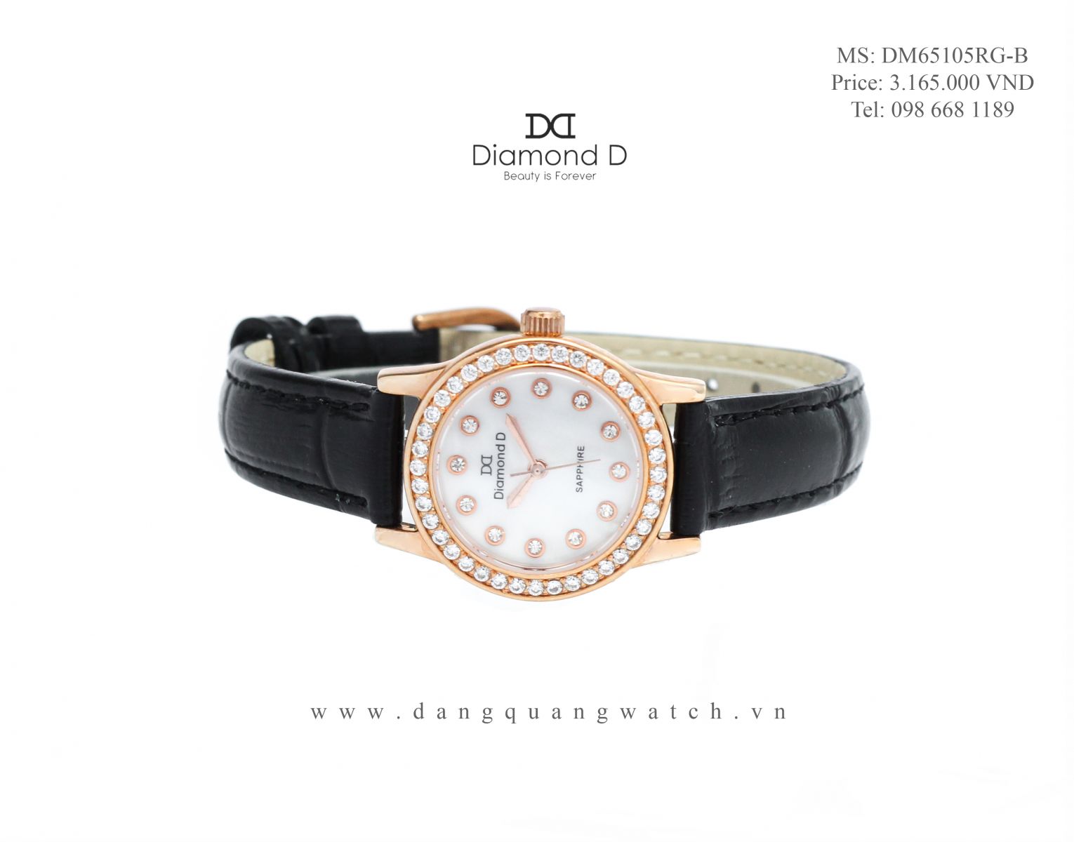Đồng hồ nữ Diamond d DM65105RG-B