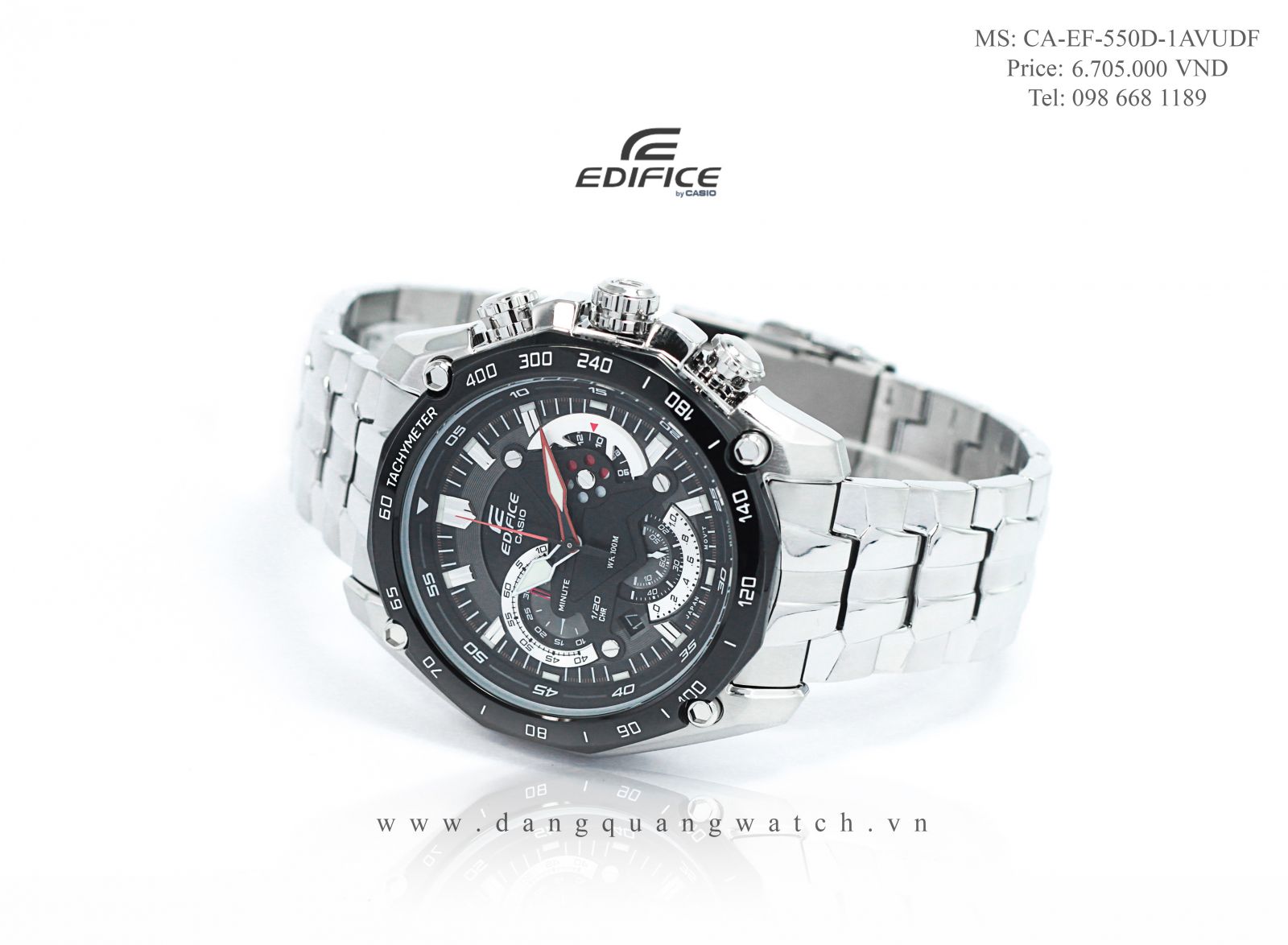 đồng hồ casio EF-550D-1AVUDF