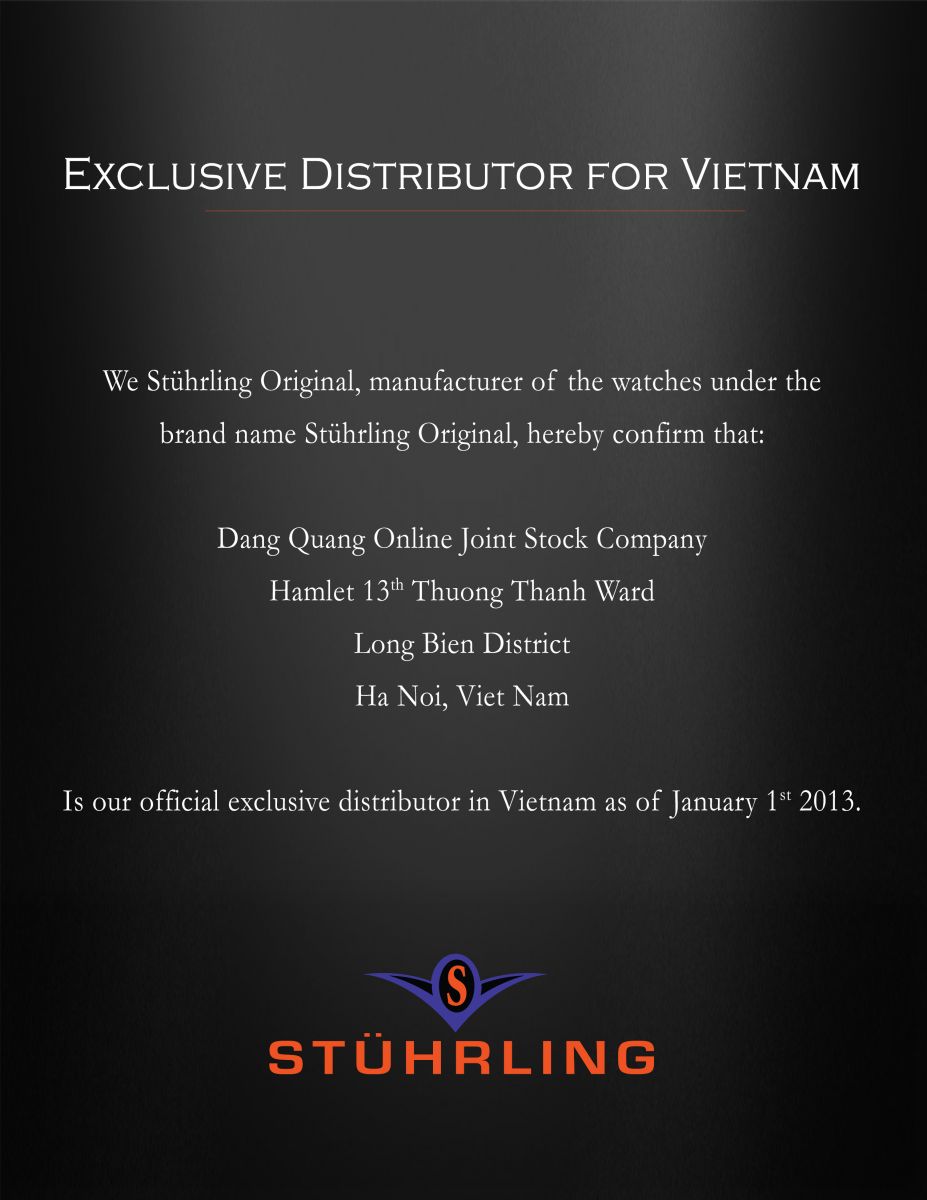 giấy chứng nhận stuhrling