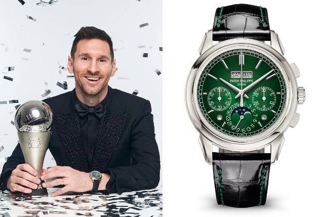Chiếc đồng hồ mà Messi khoe tại Lễ trao giải The Best FIFA Football Awards 2022 là Patek Philippe Grand Complications