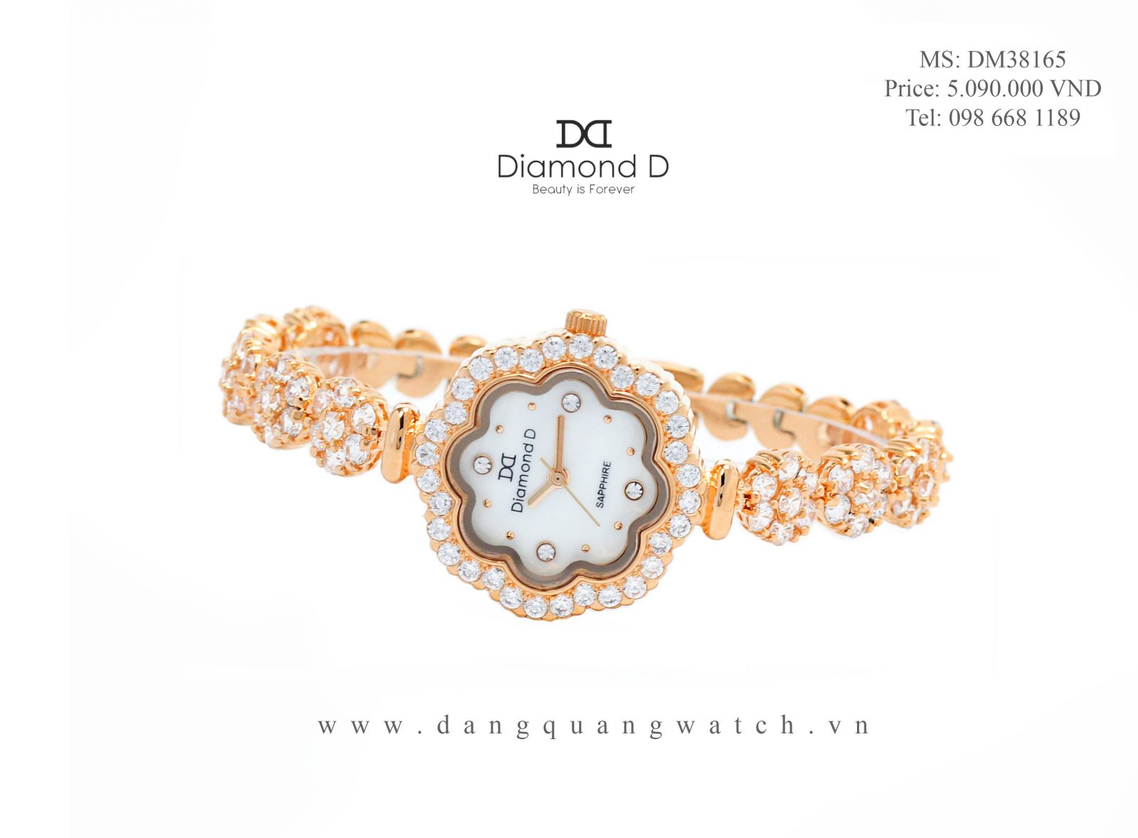 Đồng hồ nữ diamond d DM38165