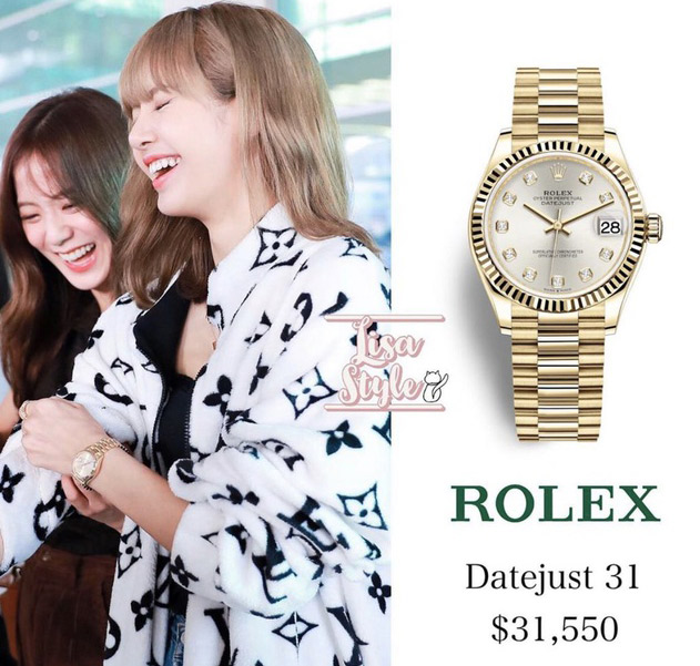 Rolex luôn là thương hiệu đồng hồ cao cấp ưa thích của Lisa
