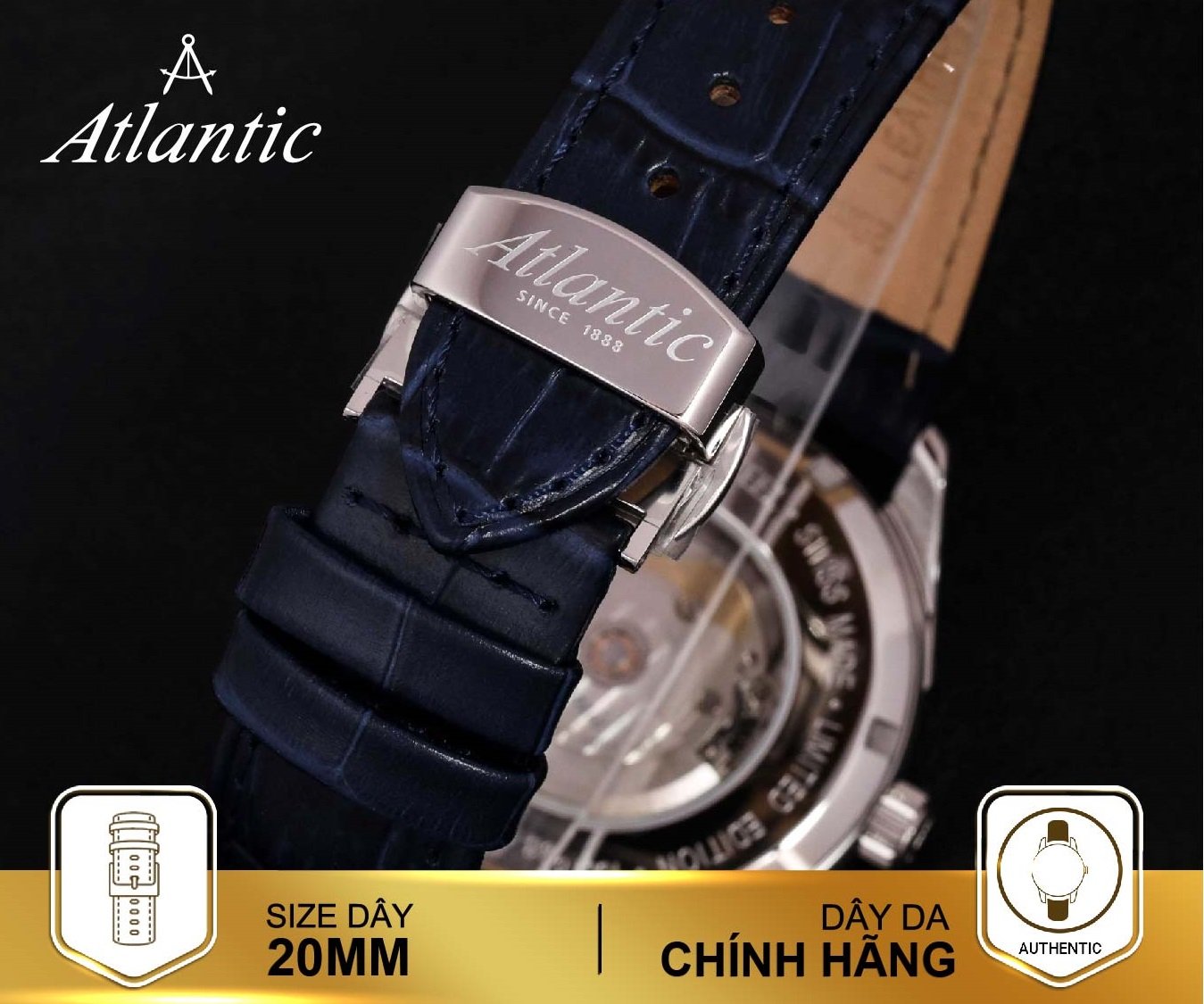 Đồng hồ Atlantic Swiss  Limited chính hãng 100%