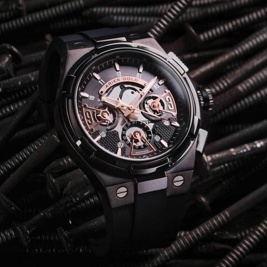 Đồng Hồ Nam Aries Gold AG-G7003 BK-BKRG