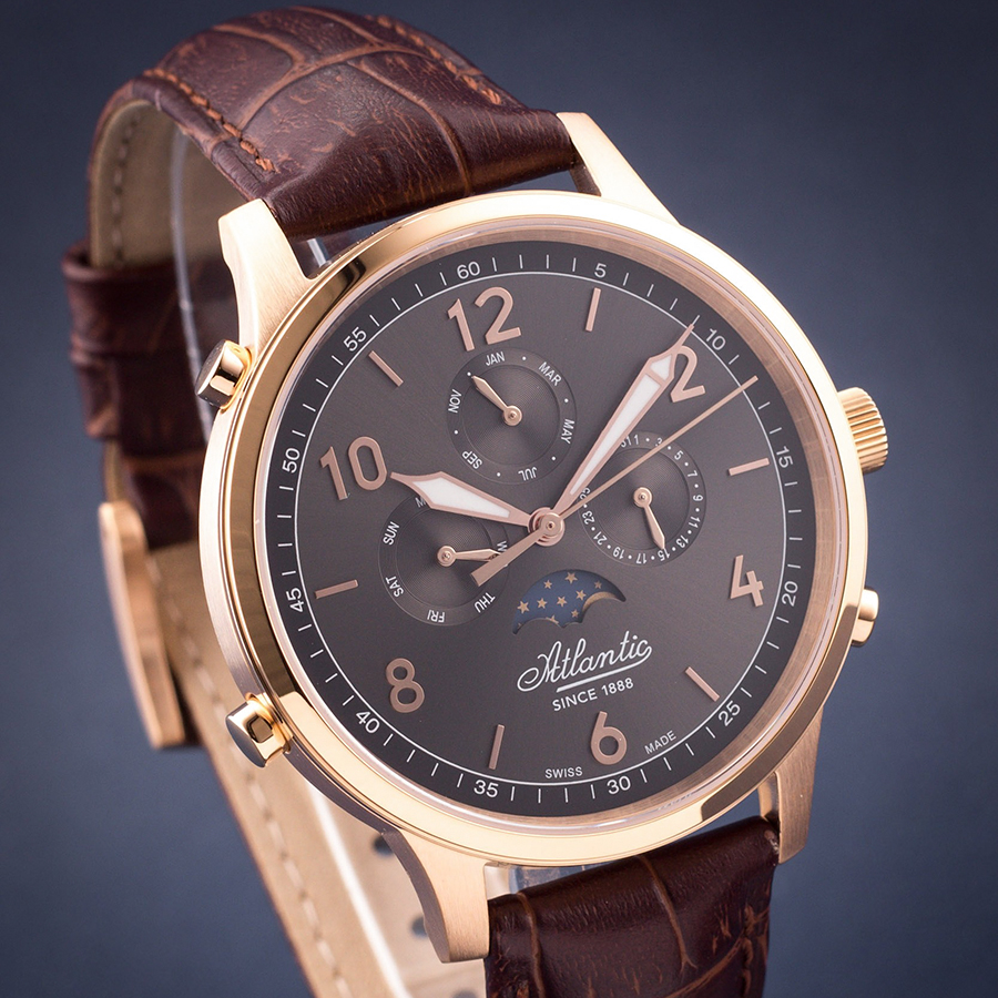 Đồng Hồ Nam Atlantic Swiss AT-68550.44.45R