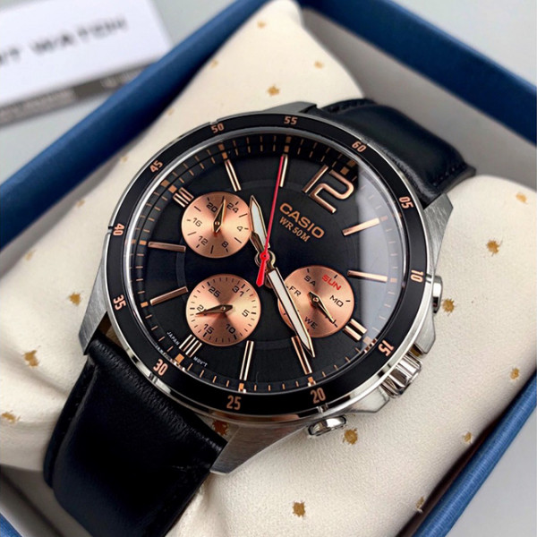 Đồng Hồ Nam Casio CA-MTP-1374L-1A2VDF